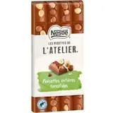 Tablette de Chocolat Lait Les Recettes de l'Atelier Noisettes Entières NESTLE