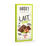 Tablette de Chocolat Lait Noisettes ORSET ARTISAN CHOCOLATIER