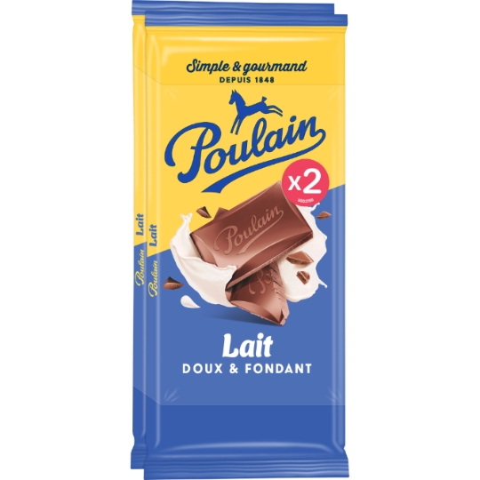 Tablette de Chocolat Lait Doux et Fondant POULAIN