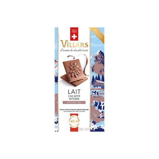 Tablette de Chocolat Lait Cacaoté Intense VILLARS