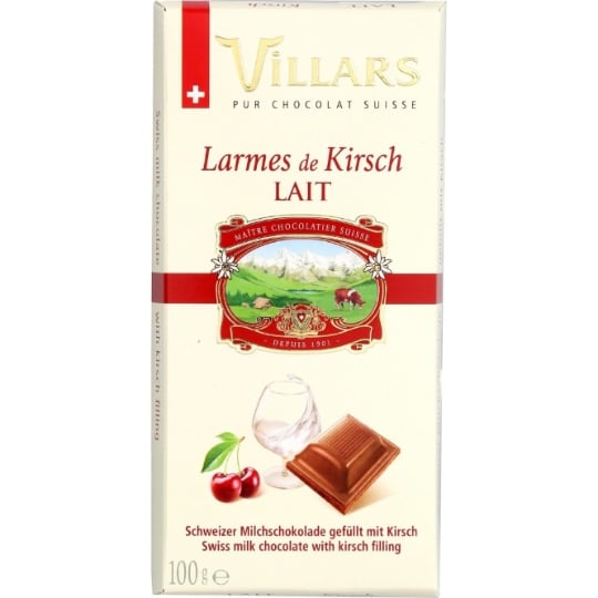Tablette de Chocolat Lait Kirsch VILLARS