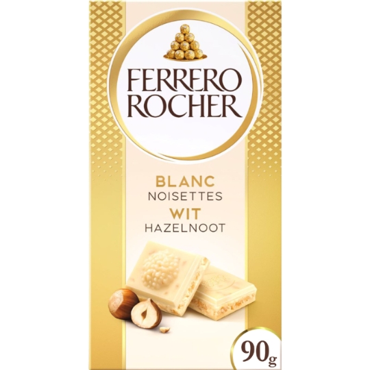 Tablette de Chocolat Blanc Noisettes FERRERO ROCHER