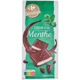 Tablette de Chocolat Noir Coeur Menthe CARREFOUR SENSATION