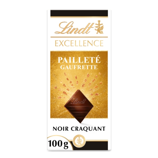Tablette de Chocolat Noir Excellence Gaufrette LINDT