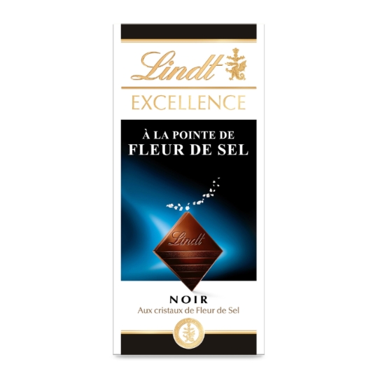 Tablette de Chocolat Noir Excellence Fleur de Sel LINDT