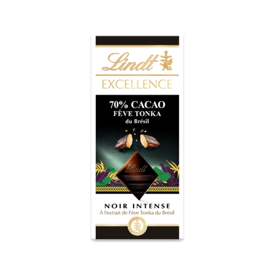 Tablette De Chocolat EXCELLENCE Tonka du Brésil Noir LINDT