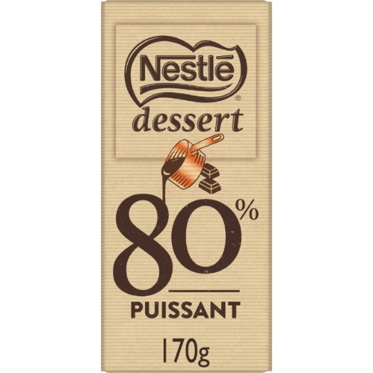 Tablette de Chocolat Noir 80% NESTLE DESSERT