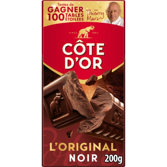 Tablette de Chocolat Noir L'original COTE D'OR