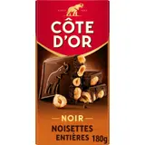 Tablette de Chocolat Noir Noisettes Entières COTE D'OR