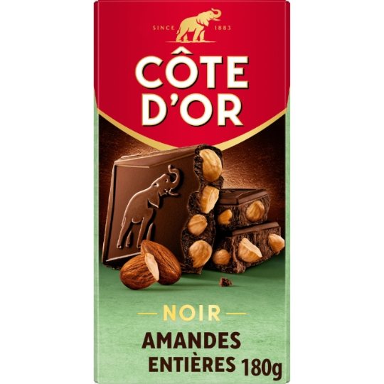Tablette de Chocolat Noir Amandes Entières COTE D'OR
