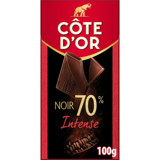 Tablette de Chocolat Noir Intense 70% COTE D'OR