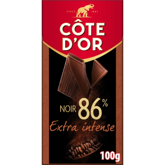 Tablette de Chocolat Noir Extra Intense 86% COTE D'OR