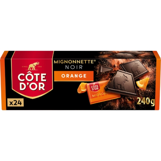 Carrés de Chocolat Noir Orange COTE D'OR