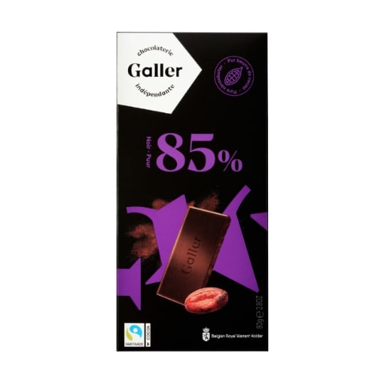 Tablette de Chocolat Noir 85% GALLER