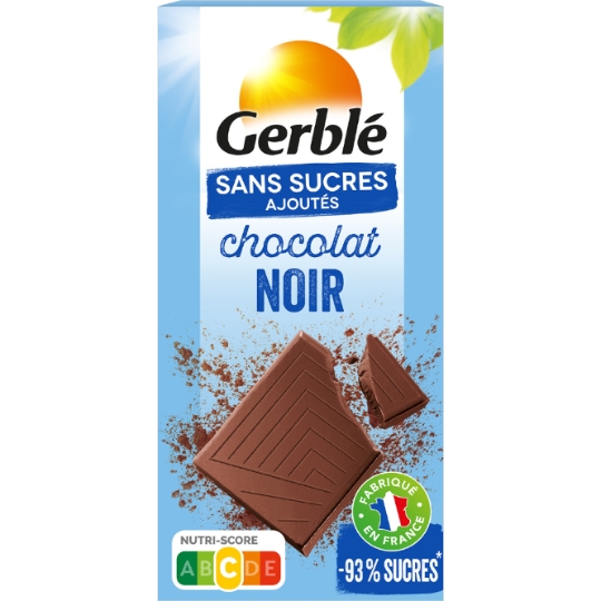 Chocolat noir sans sucres ajoutés GERBLE