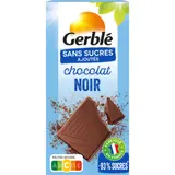 Tablette de Chocolat Noir Sans Sucres Ajoutés GERBLE