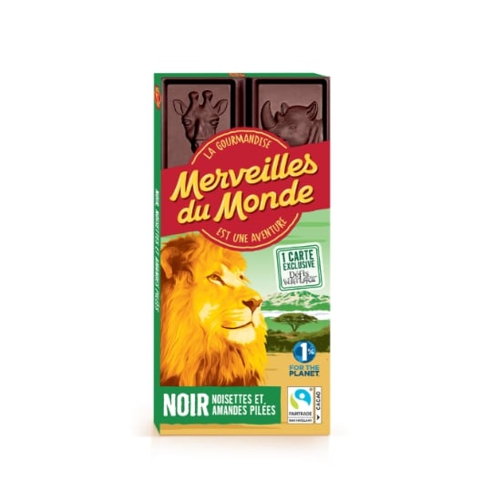 Tablette de Chocolat Noir Noisettes Amandes KROKOLA