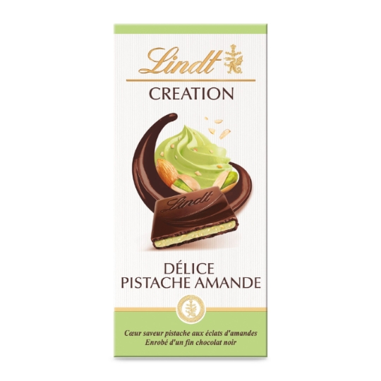Tablette de chocolat Noir Délice Pistache LINDT CREATION