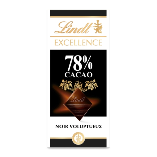 Tablette de chocolat Noir 78% LINDT EXCELLENCE