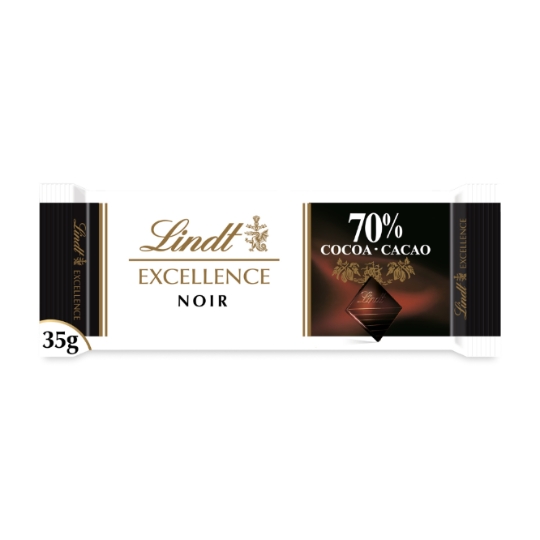 Confiserie de Chocolat Noir 70% LINDT EXCELLENCE