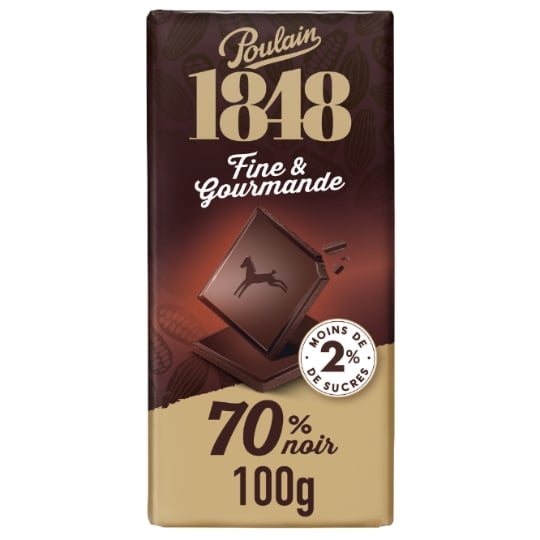 Tablette de Chocolat Noir 70% POULAIN