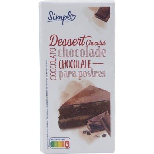 Tablette de Chocolat Dessert SIMPL