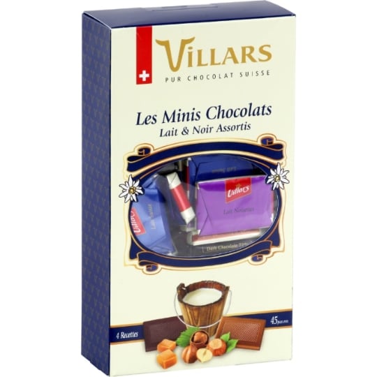 Carrés de Chocolat Lait et Noir Assortiment VILLARS