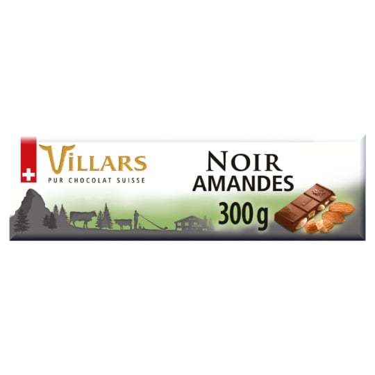Tablette de Chocolat Noir Amandes VILLARS