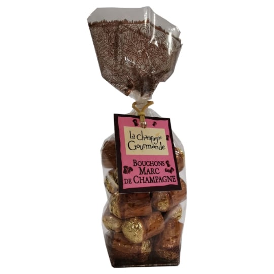 Bouchées Chocolats Bouchons Marc de Champagne CHAMPAGNE GOURMANDE