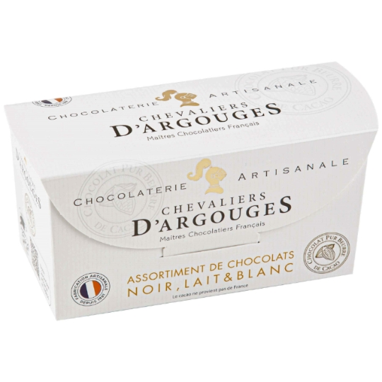 Assortiment de Chocolats Noir, Lait et Blanc CHEVALIERS D'ARGOUGES