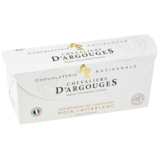 Assortiment de Chocolats Lait, Noir et Blanc CHEVALIERS D'ARGOUGES