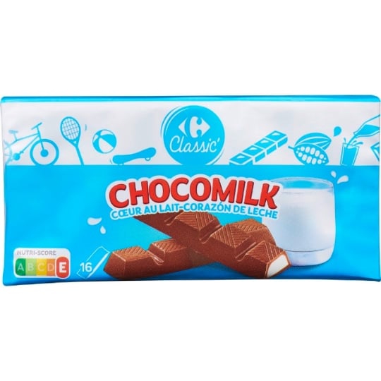 Barres Chocolatées Lait CARREFOUR CLASSIC'