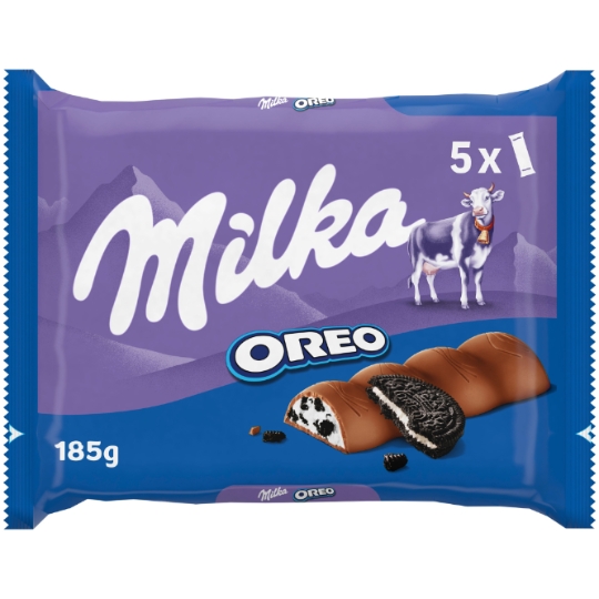 Barres chocolatées Lait Oreo MILKA