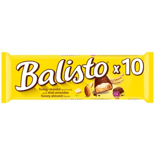 Barres chocolatées Lait Miel Amandes BALISTO