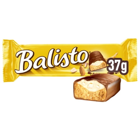 Barres chcocolatées goût lait miel amandes  BALISTO