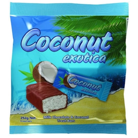 Barres Chocolatées Lait et Noix de Coco COCONUT