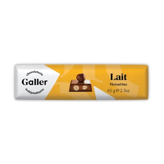 Chocolat lait noisettes GALLER