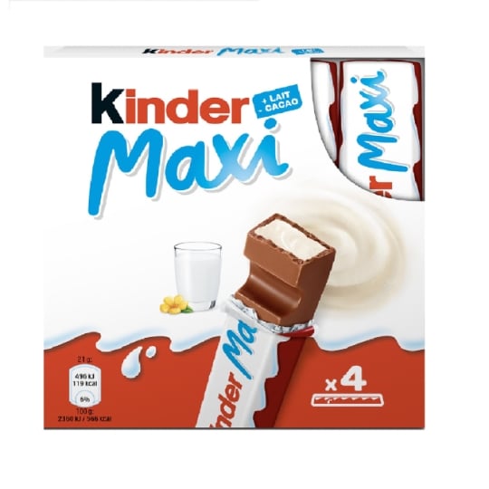 Barre chocolatée Chocolat au Lait KINDER MAXI