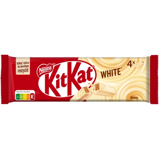 Barres Chocolatées Enrobage Blanc KITKAT