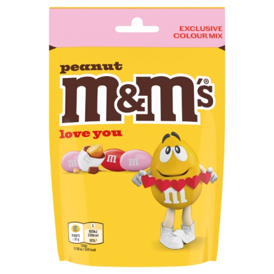 Bonbons  Chocolat Cacahuètes Rose M&M'S