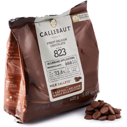 Callebaut Finest Chocolat Au Lait Belge - Sachet De 400g CALLEBAUT