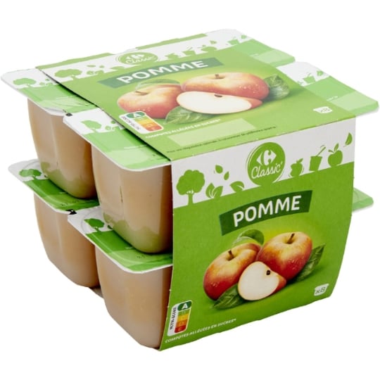 Compote pommes CARREFOUR CLASSIC'