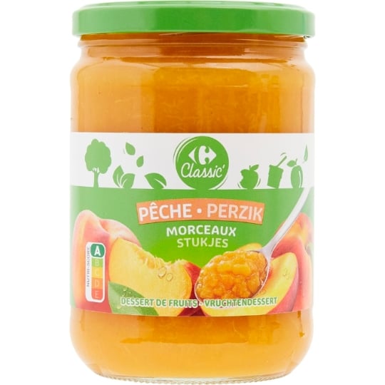 Compote Pêche CARREFOUR CLASSIC'