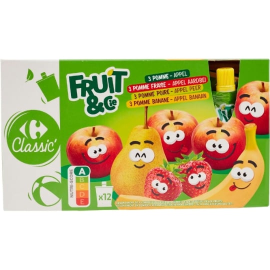 Compote assortiment CARREFOUR CLASSIC'