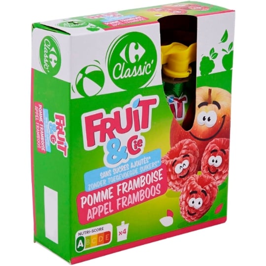 Compote framboise s/sucres ajoutés CARREFOUR CLASSIC'