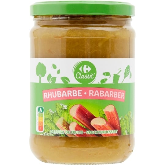 Dessert Fruitier Rhubarbe Verte CARREFOUR CLASSIC'