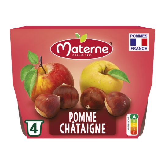 Compote pomme chataîgne MATERNE