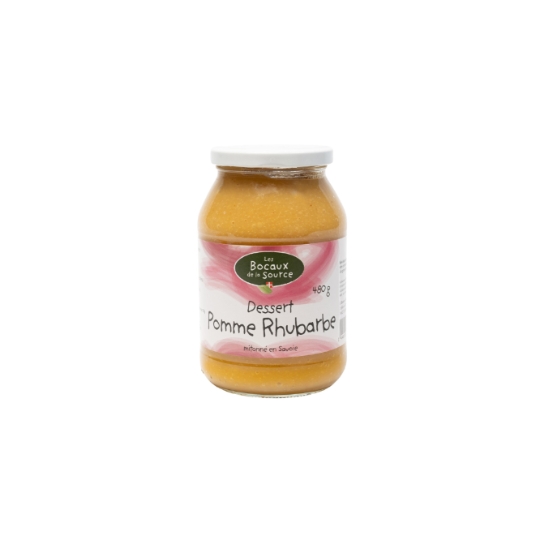 Dessert Fruitier Pomme Rhubarbe LES BOCAUX DE LA SOURCE