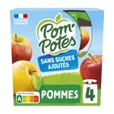 Compote pomme nature sans sucres ajoutés POM'POTES