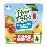 Compote pomme brugnon sans sucres ajoutés POM'POTES